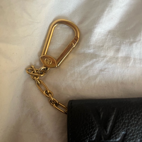 Authentic Louis Vuitton Empreinte Key Pouch Marine - Picture 6 of 8